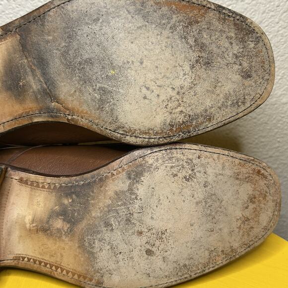 loake bros Fontwell brown leather dress shoes Formal Wear men’s Size 8.5 EEE - Picture 12 of 16